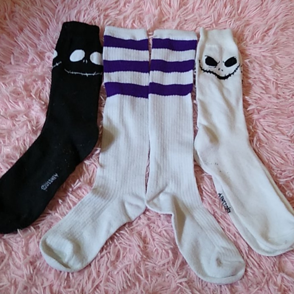 Disney nightmare before Christmas high socks jack